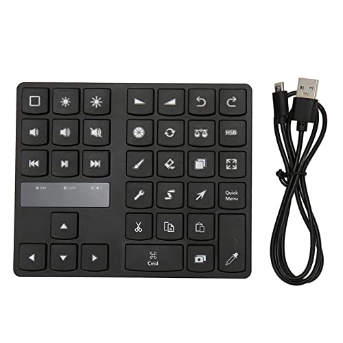 Tangxi 35-Tasten-Tastatur Zum Zeichnen, BT5.0-Einhand-Video-Fotoeditor-Controller, Typ-C-Computer-Extenal-Zeichentastatur für IOS, für OS X (10 Millionen Mal) von Tangxi