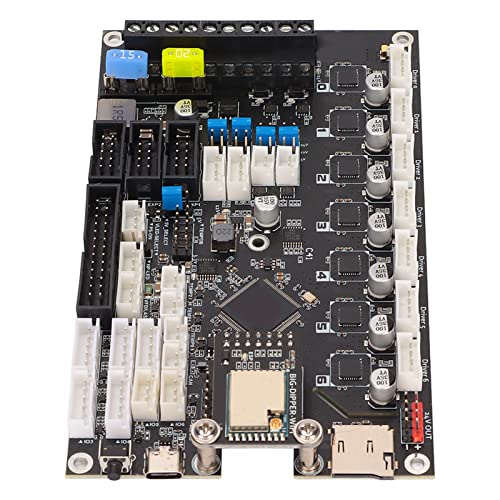 Tangxi 3D-Drucker-Upgrade-Motherboard SAME54P20 7-Wege-TMC2209-Schrittmotortreiber 3D-Druckerplatine, 12864 Ender Original 12864 Display Duet3 Mini5 + WLAN-Motherboard für VORON von Tangxi