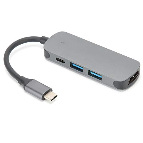 Tangxi 4-in-1-Dockingstation, USB C-Hub mit Antioxidations-/Korrosionsschutz-/Hellblau-Anzeigelampe/Konvertierungschip für Computer von Tangxi