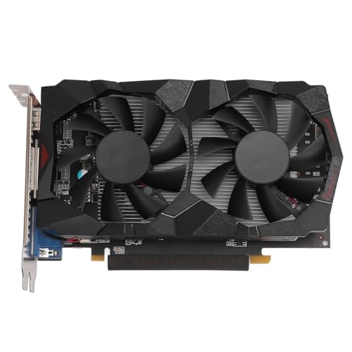 Tangxi 4GD5 Gaming Grafikkarte, 4 GB GDDR5 128 Bit Grafikkarte mit Leisen Lüftern, Unterstützt PCI Express 2.0 16X, Grafikkarten mit CD von Tangxi