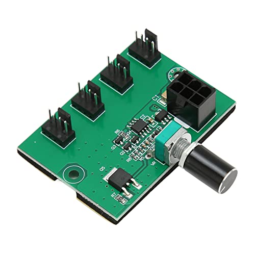 Tangxi 4Pin 3Pin 2Pin Lüfternabenadapter, DC 12V PWM 4-Kanal-PC-Gehäuselüfternabe, Computer-PC-Gehäuselüftergeschwindigkeitsregler 2510 2P 3P 4P PC-Lüfter von Tangxi