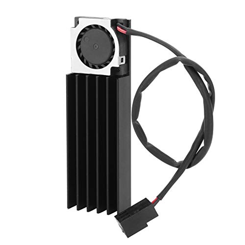 Tangxi Aluminiumkühlkörper, SSD für Kühler mit Turbolüfter/3-poligem Stromanschluss für Alle M.2 2280-Festplatten/Desktop-Computer von Tangxi
