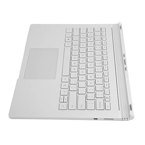 Tangxi American Keyboard für Microsoft Book 1, Ersatz 1705 Teilenummer Laptop-Tastatur mit Schneller Reaktion/Multifunktional/Ultra Slim für Microsoft Book 1, 11400 MAh Akku, Silber von Tangxi