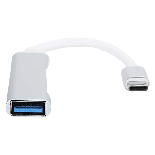 Tangxi Angetriebener USB C Hub, 4-Port USB3.0 Multifunktions-Splitter-Extender-Dockadapter OTG für Typ C für Laptops/Tablets mit Typ C-Schnittstelle (Silber) von Tangxi