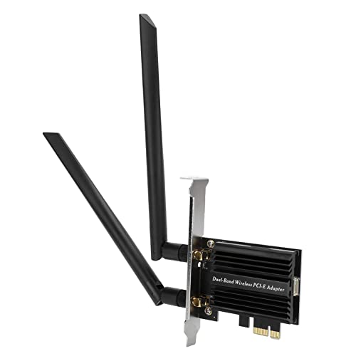 Tangxi Desktop PCI WiFi Dualband Netzwerkkarte PCIE-16X / PCIE-4X / PCIE-8X / PCIE-1X, Grafikkarte Gigabit-Netzwerkkarte 5.1 WLAN-Adapter von Tangxi