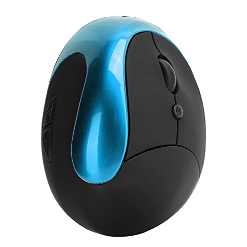 Tangxi Ergonomische Maus, 2.4G Wireless Optical Vertical Mouse, 3. Generation, Rechte Vertikale USB-Maus mit Einstellbarer DPI 800/1200/1600, für Laptop/Desktop (Himmelblau) von Tangxi