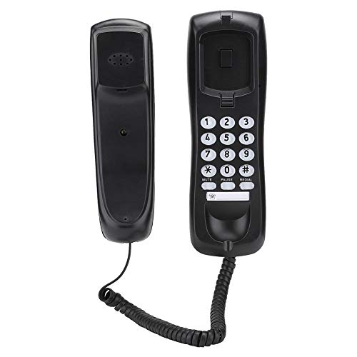 Tangxi Festnetztelefon KX-T628 mit Kabel, Mini-Kabeltelefon für Büro/Haushalt/Hotel, Geeignet zum Aufstellen auf dem Schreibtisch oder an der Wand, Anruferkennung, FSK/DTMF-Dualsystem von Tangxi