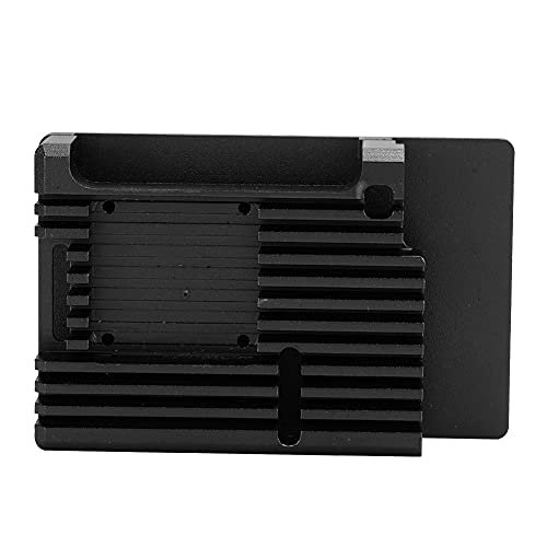 Tangxi Gehäuse aus Aluminiumlegierung für Schutzgehäuse und -Schale aus Aluminiumlegierung mit DC5V-Lüfter für Himbeer-Pi 4 (Schwarz LR063682) von Tangxi