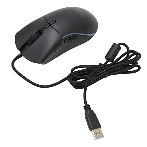 Tangxi Kabelgebundene Gaming-Maus, Ergonomische, Leichte Mäuse mit Hintergrundbeleuchtung, 12800 DPI Einstellbar, RGB-Licht, Stabile Leistung, Komfortabler Griff USB-PC-Maus für PC-Spieler von Tangxi