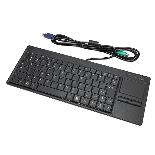 Tangxi Kabelgebundene Industrietastatur mit Touchpad, X-Scherenfuß-Plug-and-Play, IPC-Tastatur Zur Industriesteuerung (ps Two-Schnittstelle ohne HUB-Funktion) von Tangxi