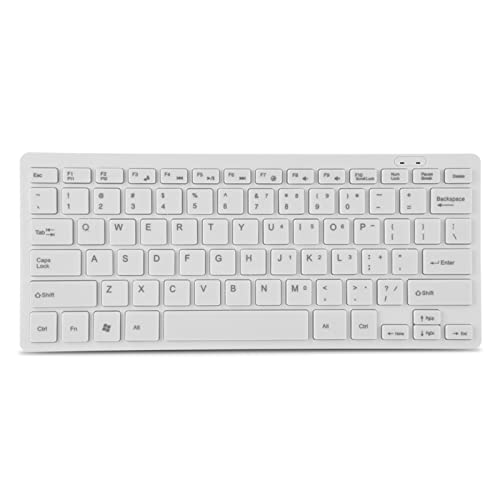 Tangxi Kabelgebundene -USB-Tastatur, Ultradünne Kabelgebundene 78-Tasten-Tastatur für Desktop-Computer Laptop-PC, Kabelgebundene USB-Tastatur (Weiss) von Tangxi