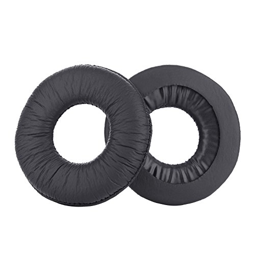 Tangxi Kopfhörer-Ohrpolster, Ersatz-Ohrpolster für Kopfhörer Ear Cushions Spare Replacement Ear Pads aus Leder und Schaumstoff Für MDR-ZX110 V150 V250 V300 Kopfhörer von Tangxi