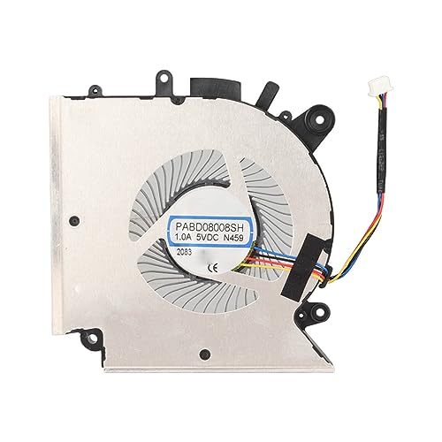 Tangxi Laptop-Lüfter, 4-poliger Stromanschluss, Ersatz-CPU-Lüfter, Computer-CPU-Lüfter aus Aluminiumlegierung für MSI GF76 GF66 GL66 MS 1581 Laptop (GPU-Lüfter) von Tangxi