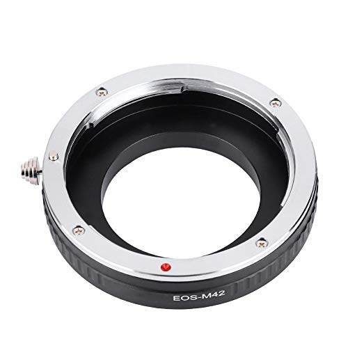 Tangxi M42-Kameraobjektivadapter aus Aluminium, manueller Fokus und Blendenobjektivadapter für Canon EF/EF-S-Mount-Objektiv für M42-Mount-Kamera von Tangxi