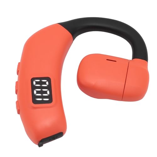 Tangxi Ohrbügel-Headset, Einzelner Ohrbügel, 30 Stunden Lange Akkulaufzeit, Kabelloser Kopfhörer mit Bluetooth 5.4, Rauschunterdrückungsmikrofon, 180 Grad Drehbar für Joggen, (ORANGE) von Tangxi