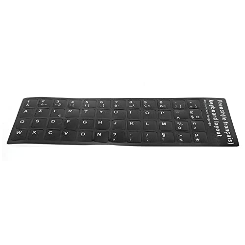 Tangxi PC-Tastatur-Skins PVC-Tastatur-Abdeckungs-Haut-Ersatz-französische Tastatur-Aufkleber 10 Zoll Bis 17 Zoll Laptoptastaturen, Desktop-PC-Tastaturen von Tangxi