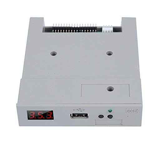 Tangxi SSD-Diskettenlaufwerk, SFR1M44-U100 3,5-Zoll-1,44-MB-USB-SSD-Diskettenlaufwerk-Emulator + CD-Schrauben, Plug & Play, Grau von Tangxi