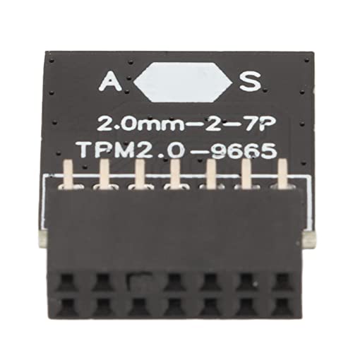 Tangxi TPM 2.0-Modul für ASUS für Win11 LPC 14-poliges TPM 2.0-verschlüsseltes Board TPM 2.0-Modul-Chip 2,0 Mm Abstand 2x7P TPM 2.0-Leiterplattenplatine für Computer-Motherboard von Tangxi