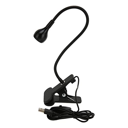Tangxi USB-Leselampe Lesen Im Bett, LED-Schwanenhals-Schreibtischlampe mit Klemme, Flexible 3-W-Schwanenhals-Tischlampe für Camping-Büro Am Bett von Tangxi