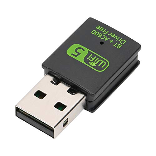 Tangxi USB-WLAN-Adapter, 600-Mbit/s-Bluetooth4.2-Dongle-Netzwerkkarte, 2,4-G/5,8-G-Dualband-PC-WLAN-Adapter Integrierte RTL8821CU für Windows 7/8/8.1/10/XP von Tangxi