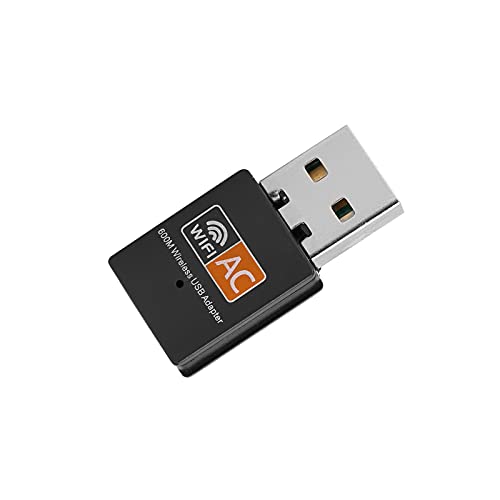 Tangxi USB-WLAN-Adapter, Dual-Band 2.4G/5G -PC-Wireless-USB-WLAN-Netzwerkadapter, RTL8811-Netzwerkchip-Unterstützung für XP/WIN7/8/Linux-System (Dualband-WLAN-Netzwerkkarte) von Tangxi