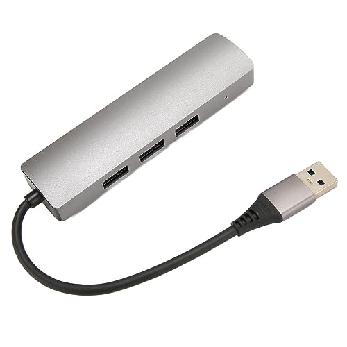 Tangxi USB-zu-RJ45-Hub, 1 Gbit/s 3 USB 3.0 Plug-and-Play-USB-zu-Ethernet-Adapter aus Aluminiumlegierung, USB-Computernetzwerkadapter für Laptop-Tablet-Desktop von Tangxi