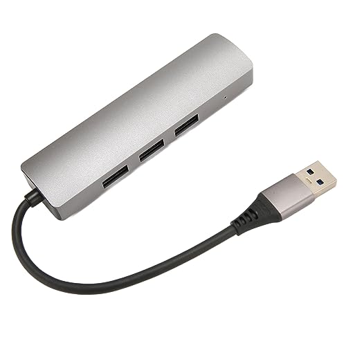 USB-zu-RJ45-Hub, 1 Gbit/s 3 USB 3.0 Plug-and-Play-USB-zu-Ethernet-Adapter aus Aluminiumlegierung, USB-Computernetzwerkadapter für Laptop-Tablet-Desktop USB-zu-RJ45-Hub, 1 Gbit/s 3 USB 3.0 Plug-and-Play-USB-zu-Ethernet-Adapter aus Aluminiumlegierung, USB-Computernetzwerkadapter für Laptop-Tablet-Desktop von Tangxi