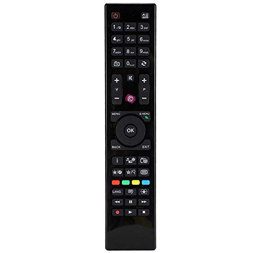 Tangxi Universal-Fernbedienung Geeignet für alle Hitachi-Fernseher, Ideale Ersatzfernbedienung für alle Arten von Fernsehgeräten (LED/LCD/HD/Plasma) - Mit Lernfunktion - Schwarz - ABS von Tangxi