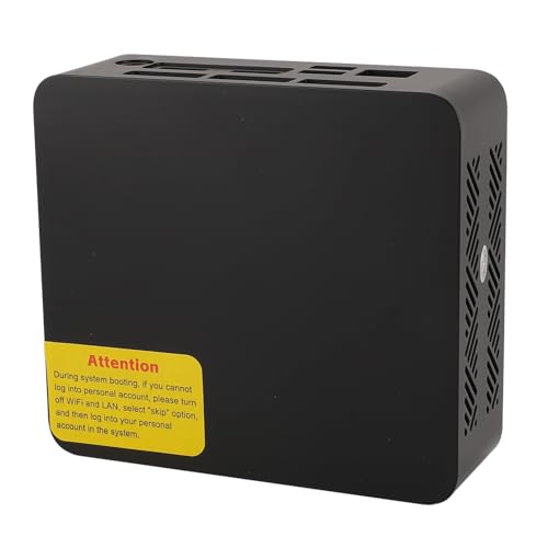 Tangxi WiFi 6 Micro PC, Multifunktionaler Kleiner Desktop-Computer mit Typ C USB3.2 USB2.0 für Büro (EU-Stecker 16GB+512) von Tangxi