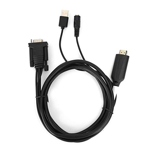 Tangxi für HDMI zu VGA Adapter, 1080P für HDMI zu VGA Konverter mit 1,8 M Kabel/USB/Digital zu Analog Transformator für Projektoren/Fernseher von Tangxi
