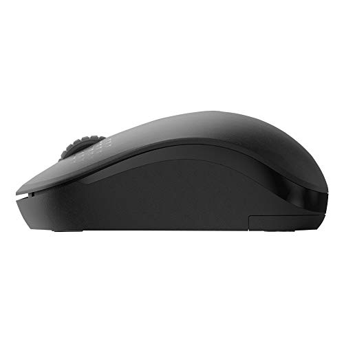 Tragbare Kabellose Silent-Maus, 1600 DPI Smart Stromsparende Universal-Maus Geeignet für Desktop-Laptops, Home-Office-Mäuse (Schwarz) von Tangxi