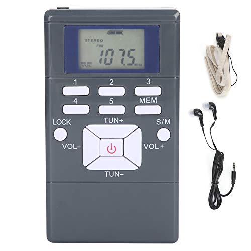 Tragbarer FM -Radioempfänger, Pocket Personal Radio mit Kopfhörer, Batteriebetriebenem, Digitalem Tuning -LCD -Display mit Hervorragendem Empfang, für Walk/Jogging/Fitness Tragbarer FM -Radioempfänger, Pocket Personal Radio mit Kopfhörer, Batteriebetriebenem, Digitalem Tuning -LCD -Display mit Hervorragendem Empfang, für Walk/Jogging/Fitness von Tangxi