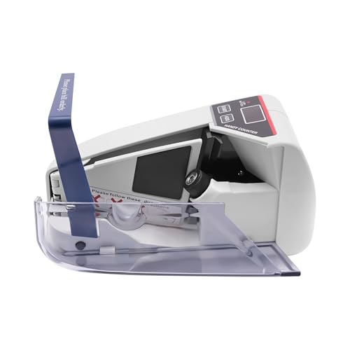 Geldzählmaschine Geldscheinprüfer Geldzähler Geldprüfgerät Geld Zähl Maschine Geld Zählen Maschine 600 Scheinen pro Minute, mit LED-Anzeige und 2 stufiger Stromversorgung von TanjcXliu