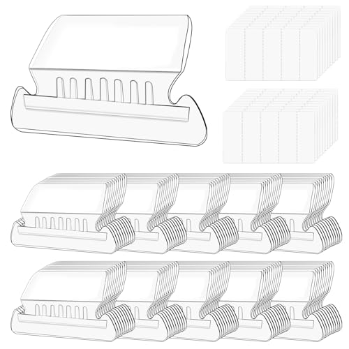 Tanstic 100 Sets Hanging File Folder Tabs and Inserts Kit, 2 Inch Clear Plastic Hanging File Tabs Hanging Folder Tabs for Hanging Files Tanstic 100 Sets Hanging File Folder Tabs and Inserts Kit, 2 Inch Clear Plastic Hanging File Tabs Hanging Folder Tabs for Hanging Files von Tanstic