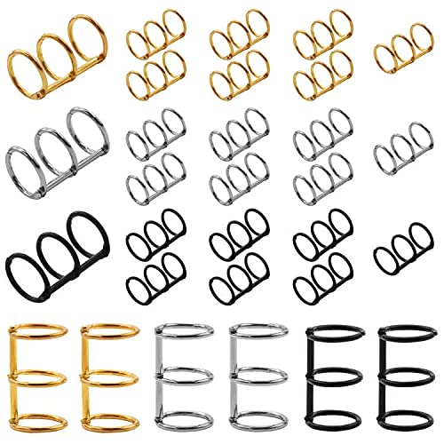 Tanstic 30 Stück 3-Ring-Metall-Ringe für lose Blätter, Buchringe, 1,9 cm Innendurchmesser, Metallringbücher für DIY-Reisetagebuch, Fotoalbum, Notizbuch Tanstic 30 Stück 3-Ring-Metall-Ringe für lose Blätter, Buchringe, 1,9 cm Innendurchmesser, Metallringbücher für DIY-Reisetagebuch, Fotoalbum, Notizbuch von Tanstic