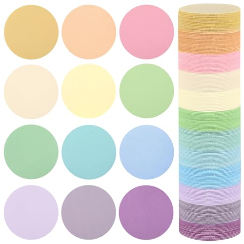 TaoBary Teppichmarker, Bodenpunkte, Bodenpunkte, mehrfarbig, Teppich-Punkte, Kreise, Teppichmarker für Klassenzimmer, Kindergarten, Vorschule, Grundschule, Lehrer, Zubehör (Macaron-Farbe), 240 Stück von TaoBary
