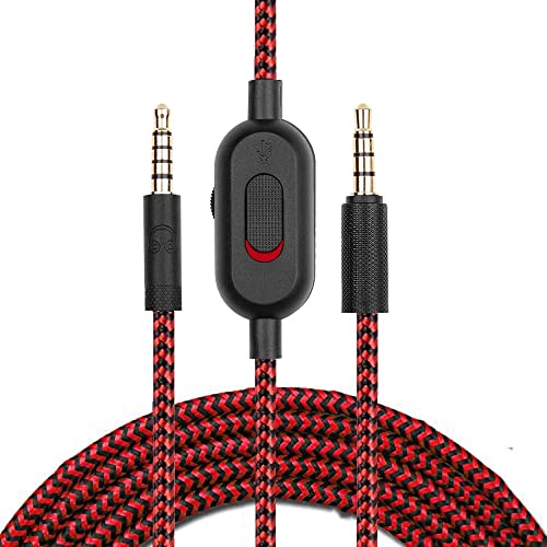 Taoricen 3,5 mm Audio Kabel für Logitech G433/ G233/ G Pro/G Pro X Gaming-Headset Lautstärkeregelung Kabel (2m) von Taoricen