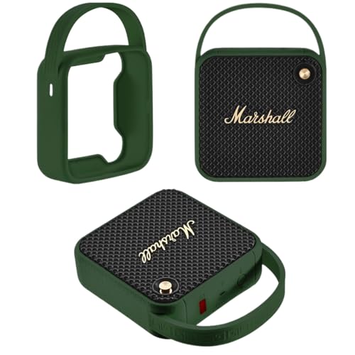 Schutzhülle Kompatibel mit Marshall WILLEN Lautsprecher, Tragbare Handheld-Silikonhülle (Grün) von Taoricen