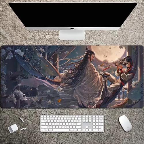 Anime Mauspad Mo Dao Zu Shi Gaming Mousepad 30 x 80 cm LAN Wangji Wei Wuxian Mauspad rutschfest Büro Mausmatte Für Laptop Desktop von Taoyuany