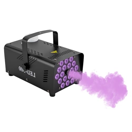 Nebelmaschine, 500W Rauchmaschine, 13 Farbigen, RGB|Farbverlauf|Schimmernd|Glättend Effekt, Tragbar Fog Machine mit 18 Led Licht und Fernbedienung für Festspiele Party Bühnenauftritte Nebelmaschine, 500W Rauchmaschine, 13 Farbigen, RGB|Farbverlauf|Schimmernd|Glättend Effekt, Tragbar Fog Machine mit 18 Led Licht und Fernbedienung für Festspiele Party Bühnenauftritte von Taozhiyy