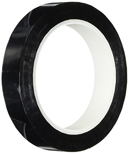 TapeCase 1.5-72-MPFT-Black Metallisiertes Polyester-Klebeband, 3,81 cm x 65,8 m, Schwarz von TapeCase
