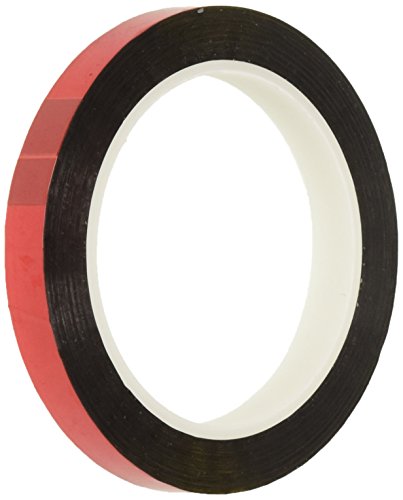 TapeCase 3/8-5-MPFT-Red Metallisiertes Polyester-Klebeband, 0,95 cm x 4,57 m, Rot, 8 Rolle von TapeCase