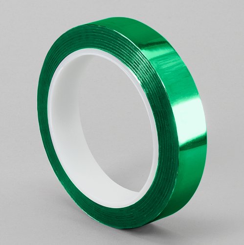 TapeCase 4-72-MPFT-Green Metallisiertes Polyester-Klebeband, 10,16 cm x 65,8 m, Grün, 1 Rolle von TapeCase