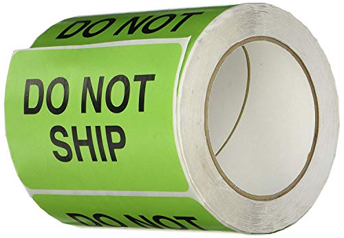 TapeCase SHIPLBL-020-50 Etiketten, Aufschrift"Do Not Ship", 50 Stück pro Packung von TapeCase