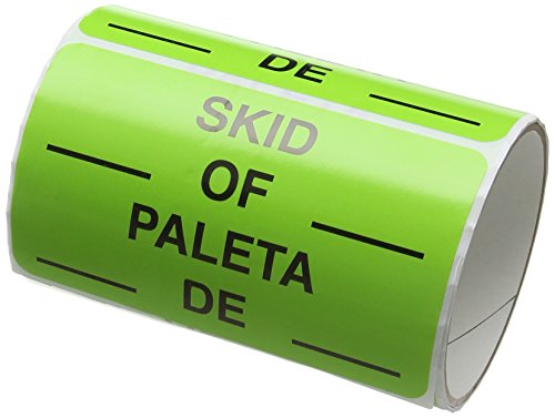 TapeCase SHIPLBL-117-50 Etikett "Skid_ Of/Paleta De", 50 Stück pro Packung von TapeCase