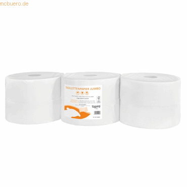 Tapira Toilettenpapier plus Jumbo 2-lagig 8114 6 Rollen Tapira Toilettenpapier plus Jumbo 2-lagig 8114 6 Rollen von Tapira