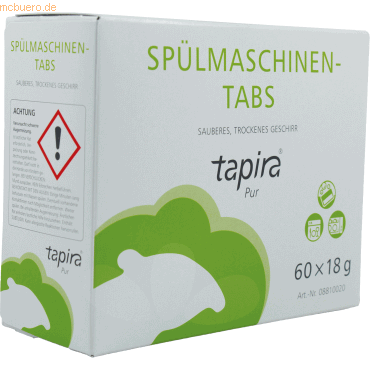 Tapira Spülmaschinen Tabs 08810020 60 Stück Tapira Spülmaschinen Tabs 08810020 60 Stück von Tapira
