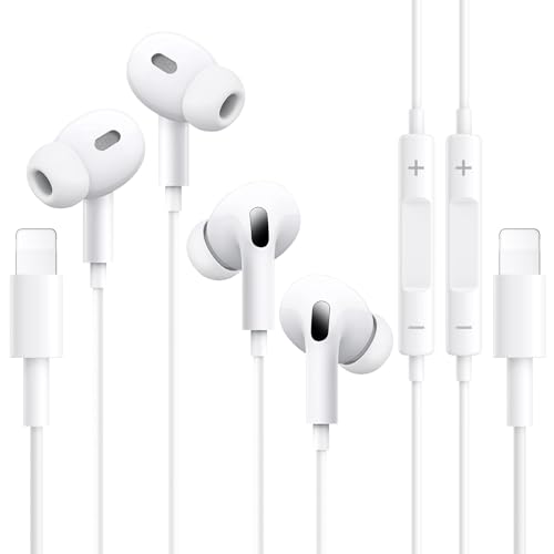 2er Pack Kopfhörer für iPhone MFi Zertifiziert: In-Ear Headphones with Cable Microphone and Volume Control, HiFi Audio Stereo Earphones, iPhone Headphones with Cable for iPhone 14/13/12/11/XS All 2er Pack Kopfhörer für iPhone MFi Zertifiziert: In-Ear Headphones with Cable Microphone and Volume Control, HiFi Audio Stereo Earphones, iPhone Headphones with Cable for iPhone 14/13/12/11/XS All von Tapo