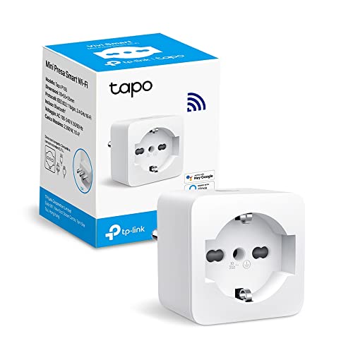 TP-Link Tapo P105 Italienische Smart Steckdose, WiFi Smart Plug, Sprachsteuerung, kompatibel mit Alexa und Google Home, Fernbedienung über Tapo-App, Vorwahlzeit von Tapo