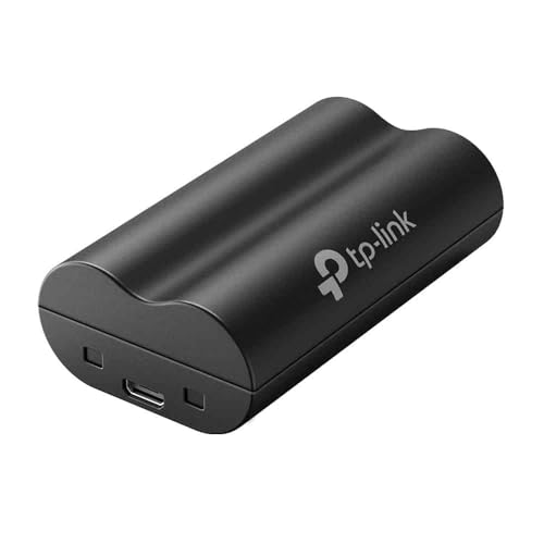 Tapo Akkupack, 6700 mAh wiederaufladbarer Lithium-Akku, kein Memory-Effekt, 5 Stunden Ladezeit, 6-Wege-Schutz, funktioniert mit Tapo Akku-Kameras und Video-Türklingeln, schneller Ersatz (Tapo A100) von Tapo